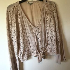 Bell Sleeve Lace American Eagle